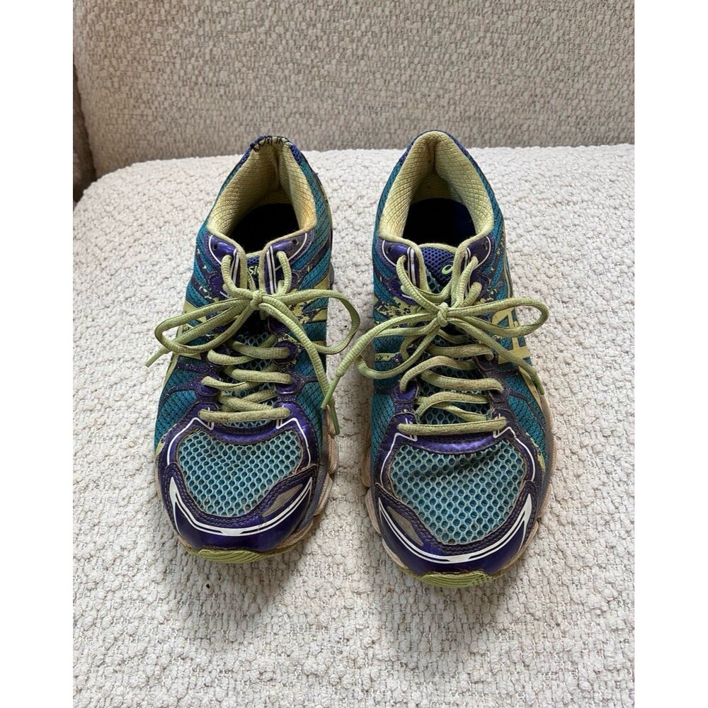 ASICS Gel-Sendai 2 Women’s Running Shoes Size 9 Blue Purple Green T4A6N Y2K